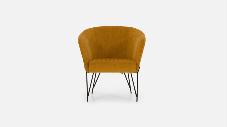 Fauteuil LUKAS - Réalisable en cuir, tissu ou microfibre