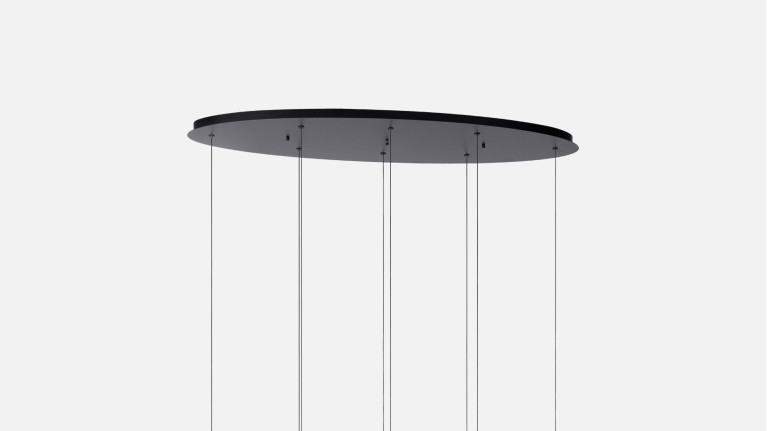 Suspension design, pendentifs en verre réglables, Gisela