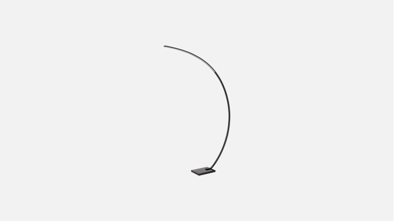 Lampadaire design, marbre et metal, à LED sur pied, Curve