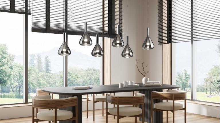 Suspension design contemporain, formes élégantes, Cipera