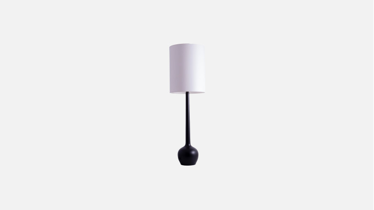 Lampadaire de salon design, sur pied en bois, Marcia