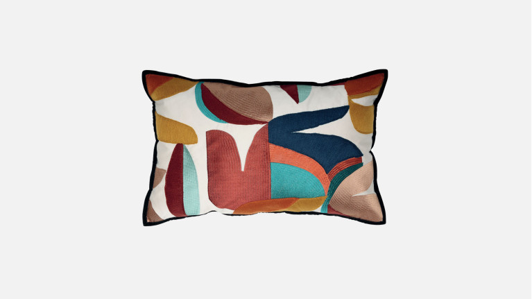 Coussin décoratif à effet relief texturé, Flirt