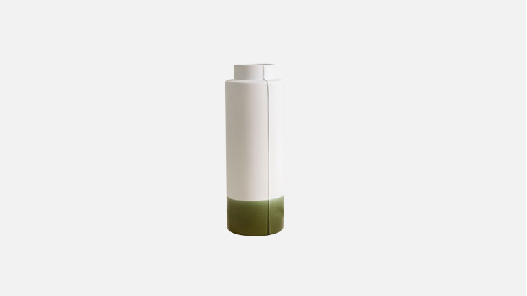 Vase design en faïence, fabrication artisanale, Origines GM