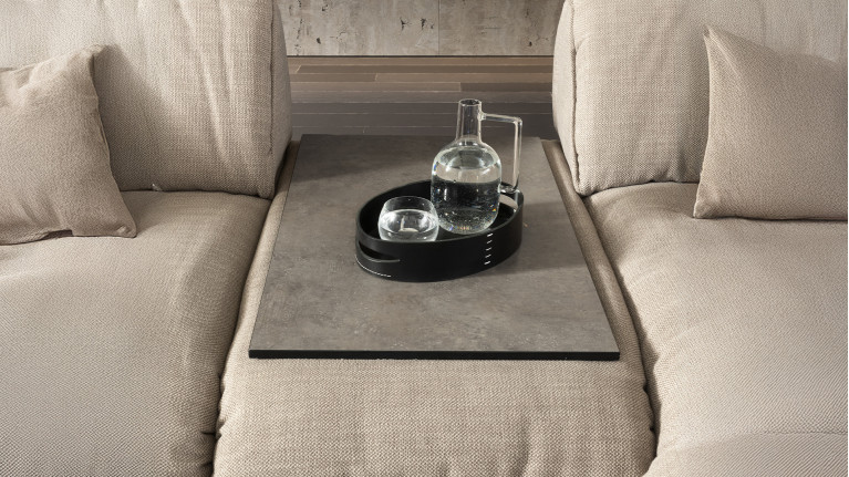 Canapé d'angle modulable tissu SHARPEI | Design intemporel