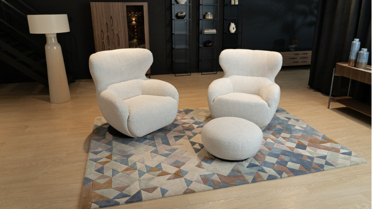 Fauteuil relaxation en tissu COCOON | Un style scandinave