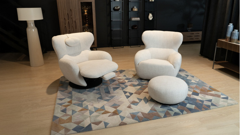 Fauteuil relaxation en tissu COCOON | Un style scandinave