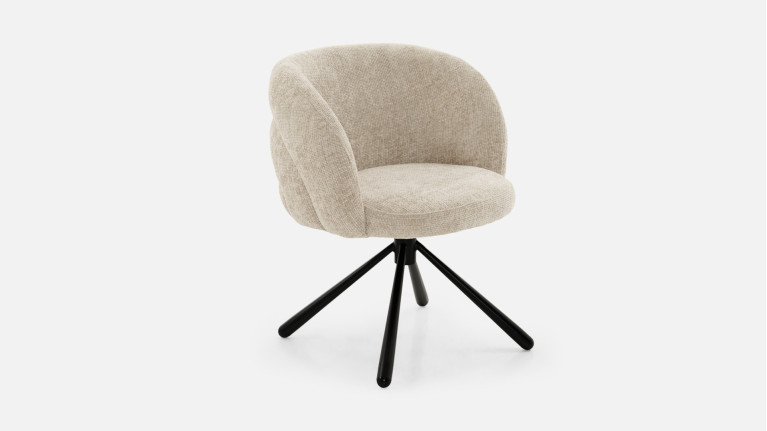 Chaise tissu GALET