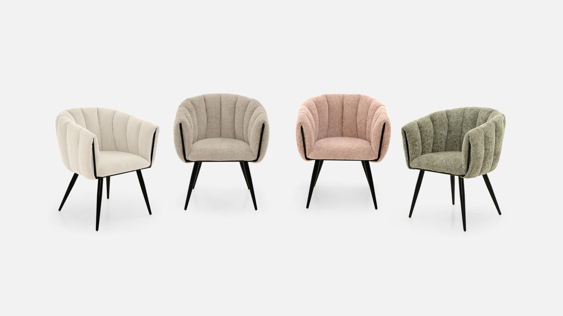 Chaise tissu MISTRAL | Multiples coloris disponibles