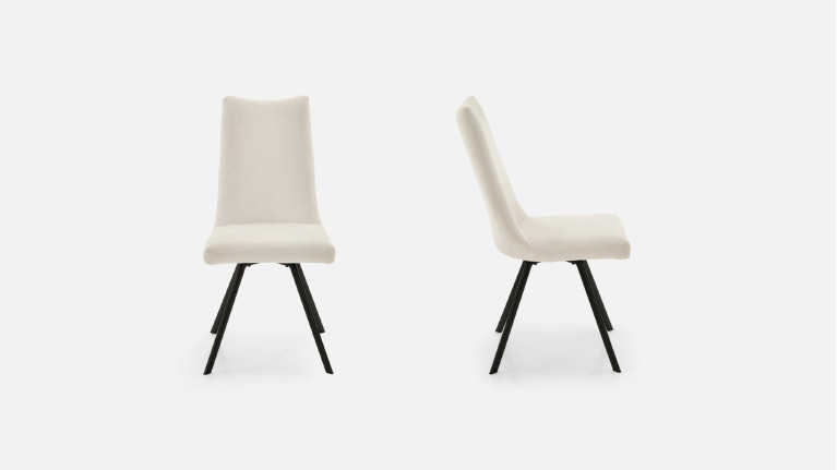 Chaise STELLA en tissu | Design moderne et assise confortable