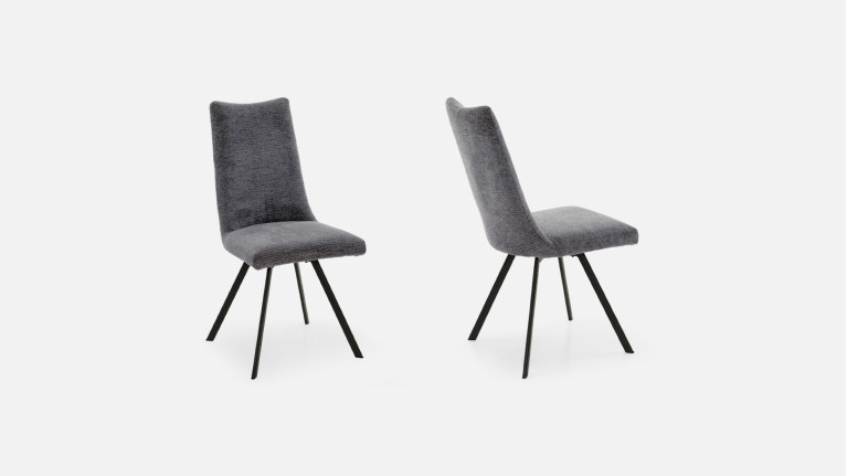 Chaise STELLA en tissu | Design moderne et assise confortable