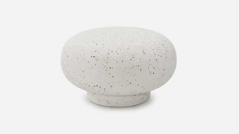 Table basse design avec finition enduit à la chaux, Poppy