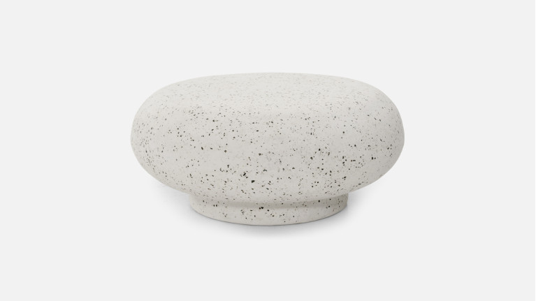 Table basse design avec finition enduit à la chaux, Poppy