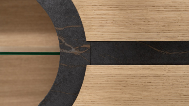 Meuble TV LOTUS | Rangement discret et design sculpté