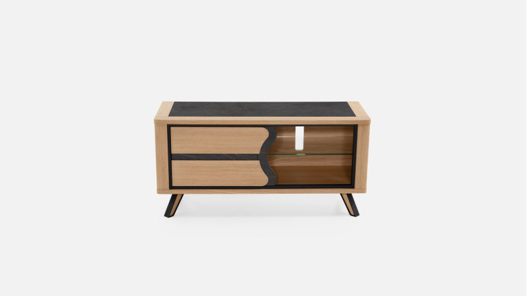 Meuble TV LOTUS | Rangement discret et design sculpté
