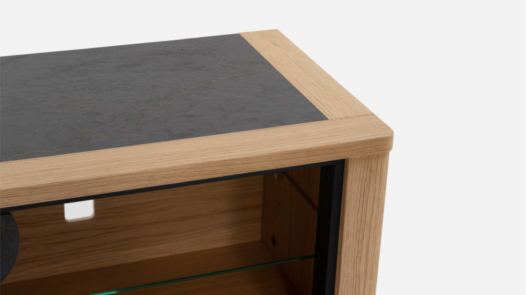 Meuble TV LOTUS | Rangement discret et design sculpté