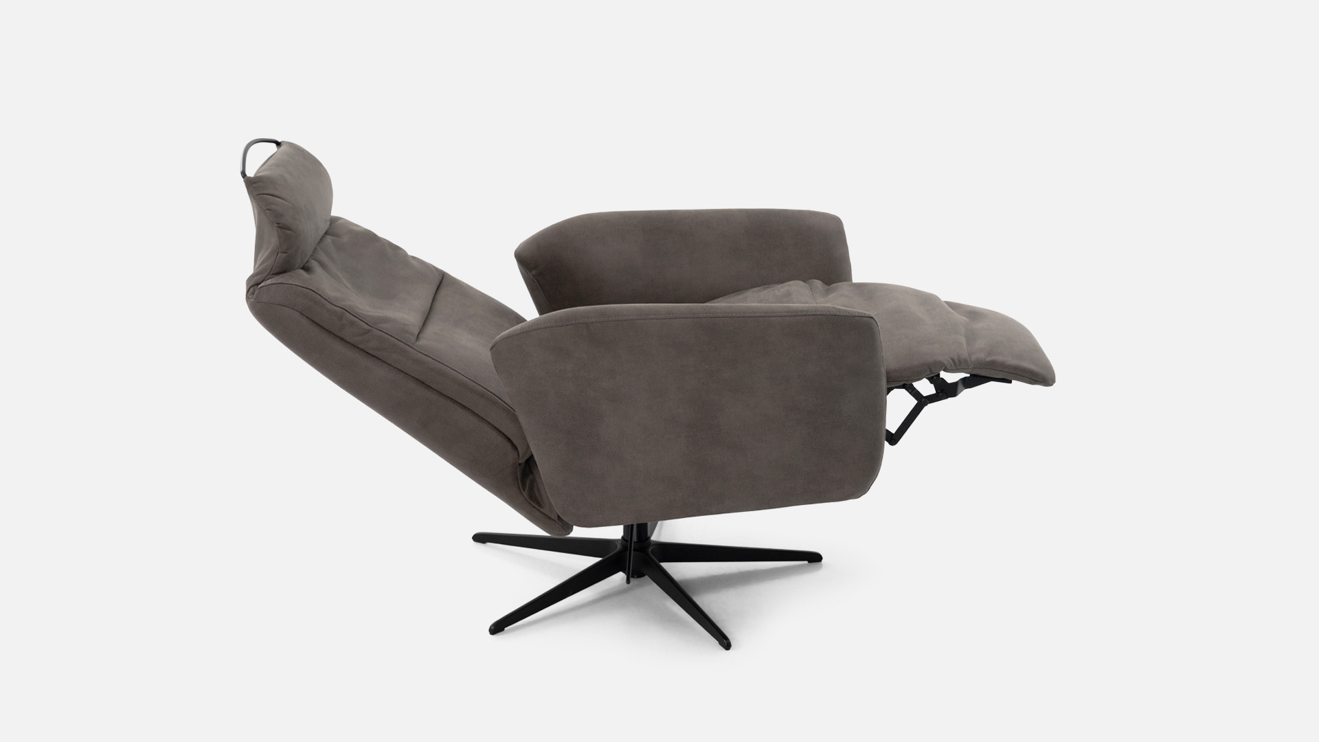 Fauteuil relaxation manuelle HIPSTER | avec têtière et repose-pieds