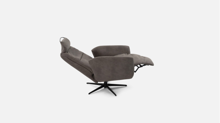 Fauteuil relaxation manuelle HIPSTER | avec têtière et repose-pieds