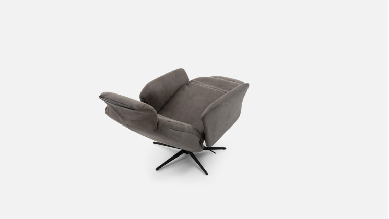 Fauteuil relaxation manuelle HIPSTER | avec têtière et repose-pieds