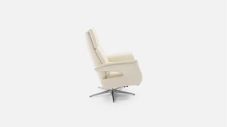 Fauteuil relaxation manuelle cuir GUSTAV | Un confort moelleux