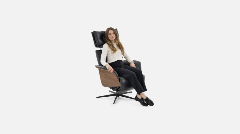 Fauteuil relaxation électrique cuir DETROIT