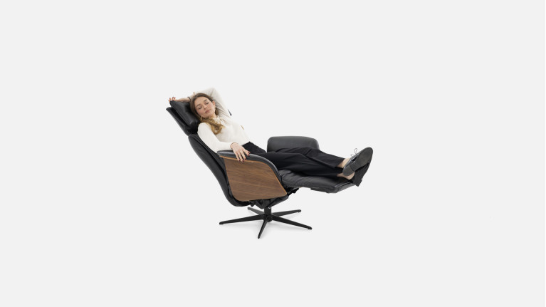 Fauteuil relaxation électrique cuir DETROIT