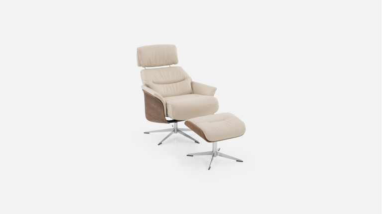 Fauteuil relaxation manuelle cuir JULIO | Confort et élégance
