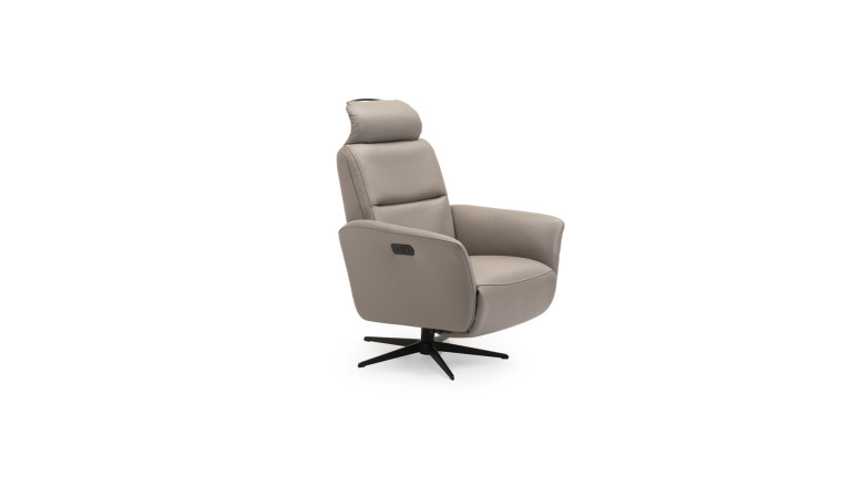 Fauteuil relaxation électrique HIPSTER | avec têtière et repose-pieds