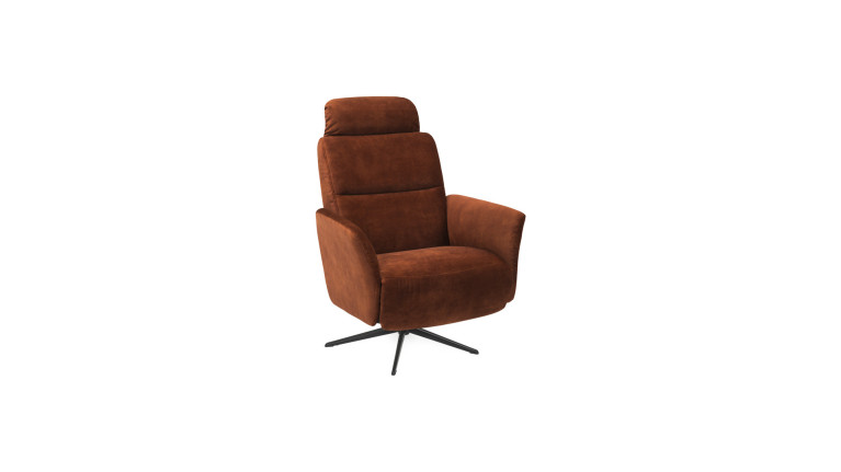 Fauteuil relaxation manuelle HIPSTER | avec têtière et repose-pieds