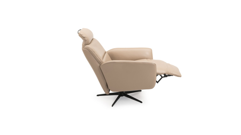 Fauteuil relaxation manuelle HIPSTER | avec têtière et repose-pieds