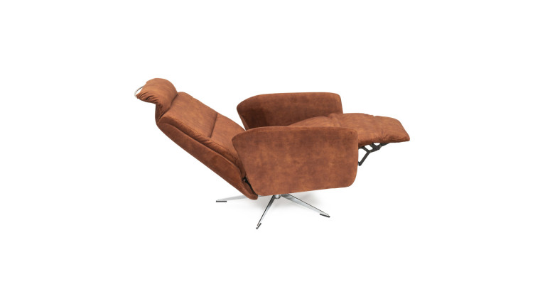 Fauteuil relaxation manuelle HIPSTER | avec têtière et repose-pieds