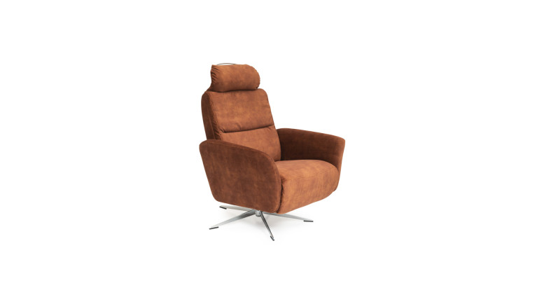 Fauteuil relaxation manuelle HIPSTER | avec têtière et repose-pieds