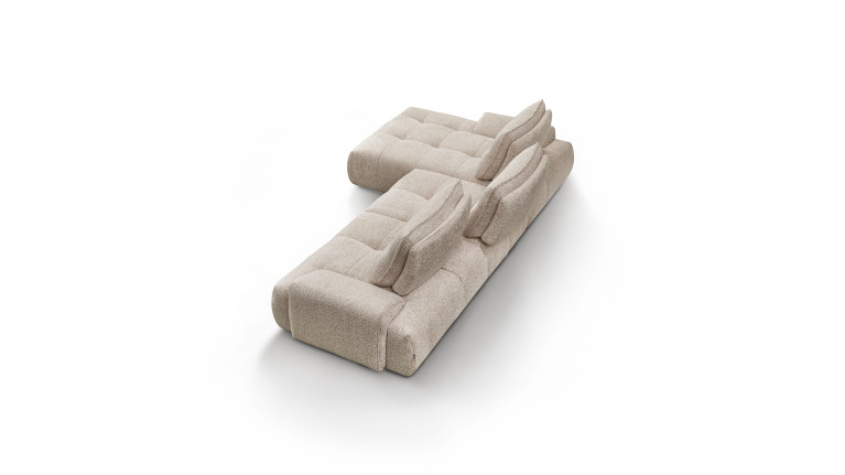 Canapé d'angle tissu ANITA | Élégance et confort
