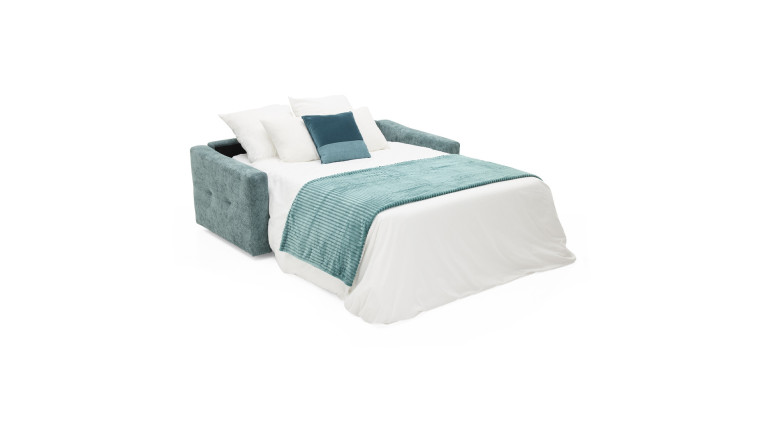 Canapé convertible avec têtières tissu TUCA | Allure contemporaine
