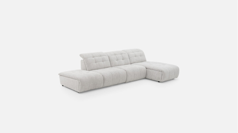 Canapé d'angle modulable relaxation électrique SAFRAN