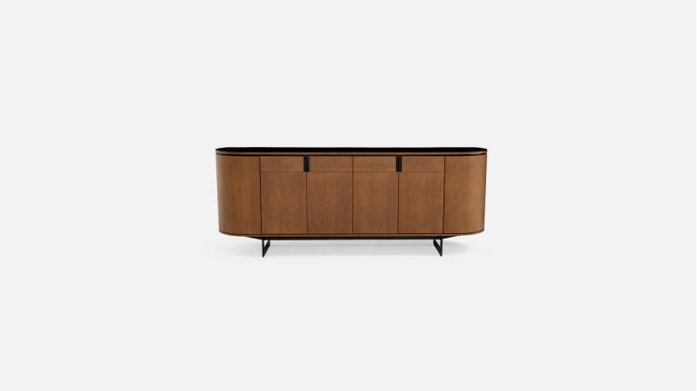 Buffet Cosmos noyer | Courbes douces et finitions haut de gamme