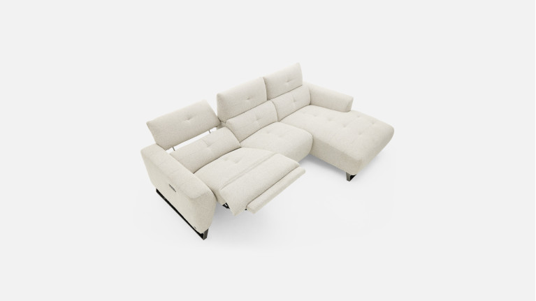 Canapé d'angle relax tissu MARTY | Élégance et confort sur-mesure