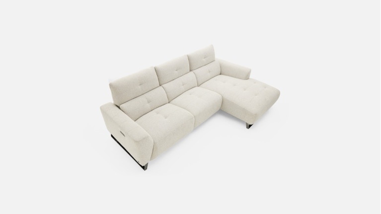Canapé d'angle relax tissu MARTY | Élégance et confort sur-mesure