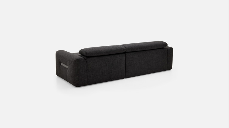 Canapé d’angle relaxation électrique en tissu  RÉVÉLATION