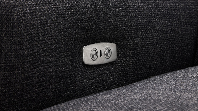 Canapé d’angle relaxation électrique en tissu  RÉVÉLATION