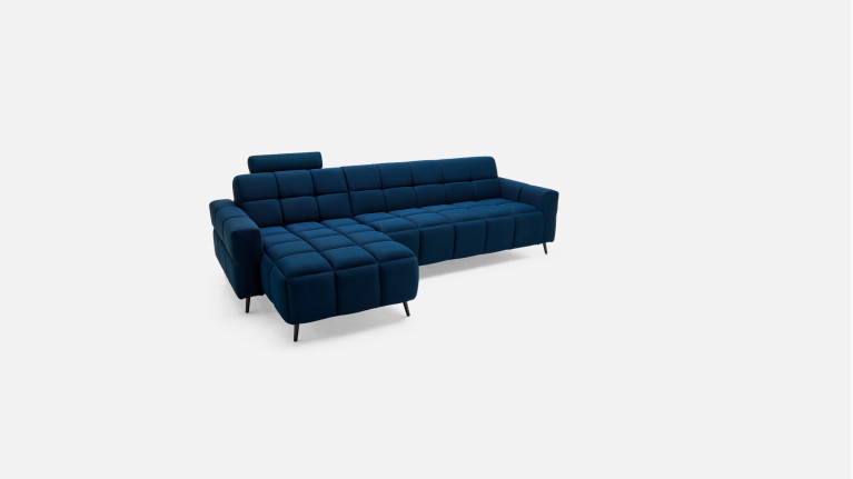 Canapé d'angle convertible tissu TETRIS | Design contemporain