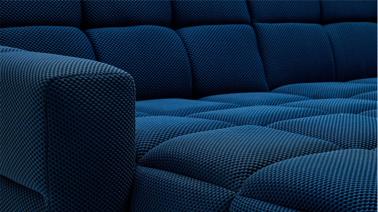 Canapé d'angle convertible tissu TETRIS | Design contemporain