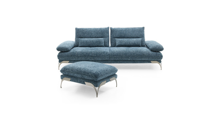 Pouf FORTUNA en tissu | Assise confortable et design élégant