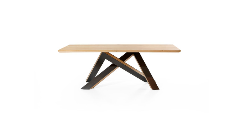 Table de repas ONTARIO en chêne | Plateau personnalisable