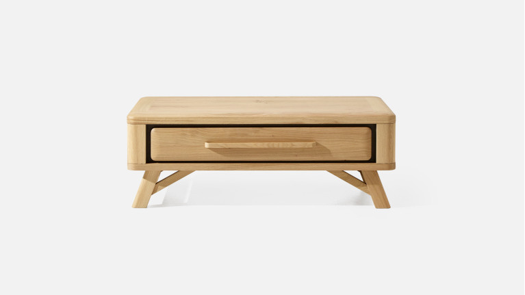 Table basse ONTARIO en chêne | Plateau relevable