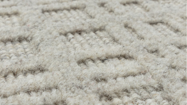 Tapis THATCH en laine | Tapis greige tissé main