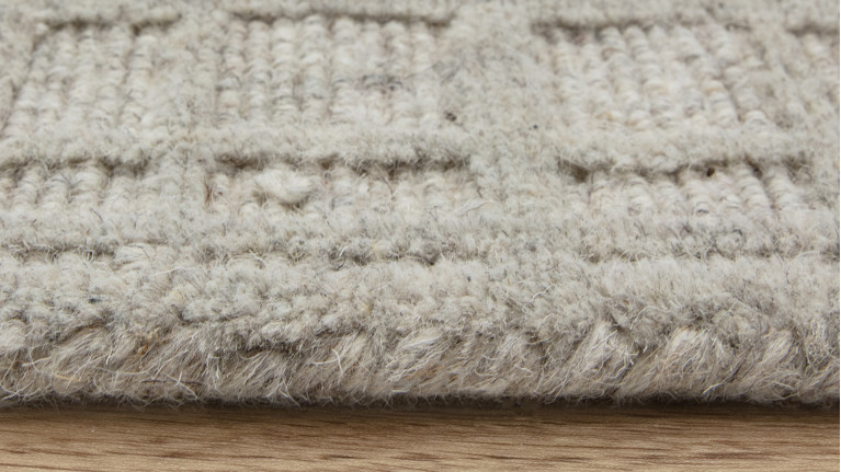Tapis THATCH en laine | Tapis greige tissé main