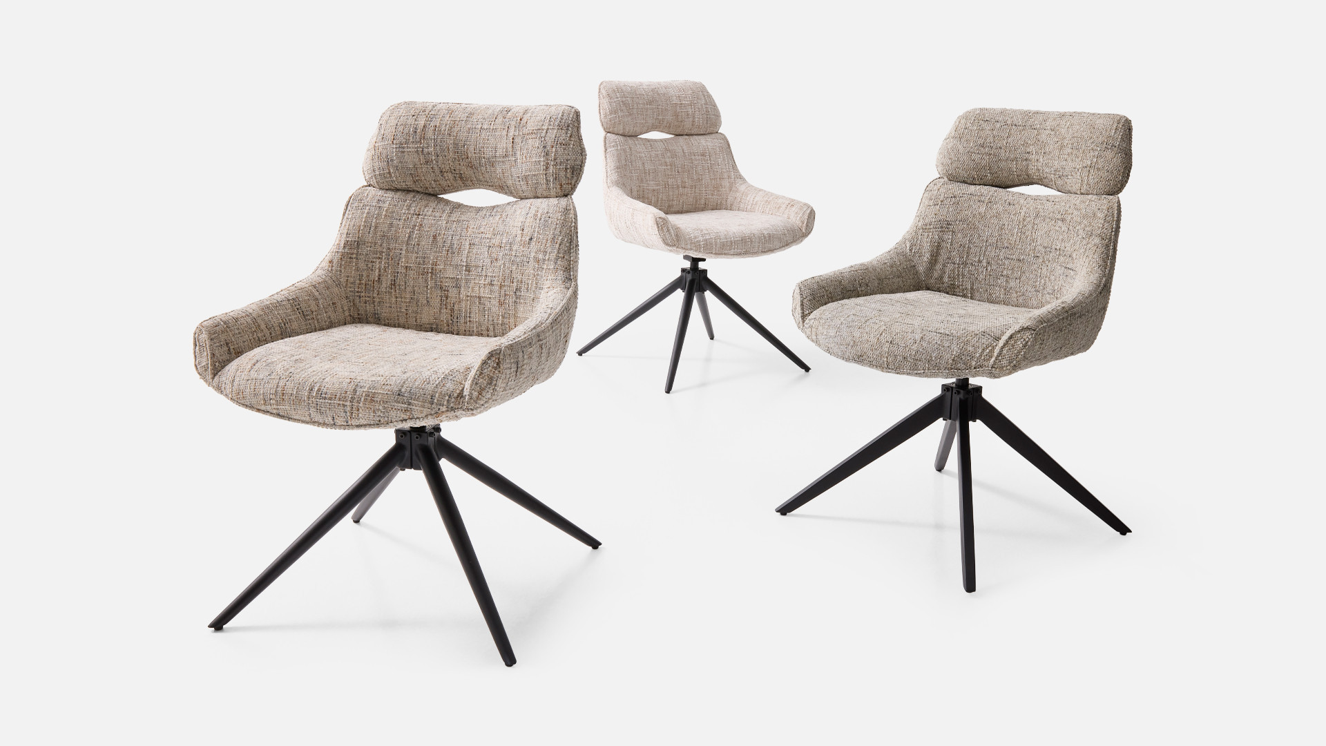 Chaise pivotante 360° CHAPO – Assise enveloppante, retour auto
