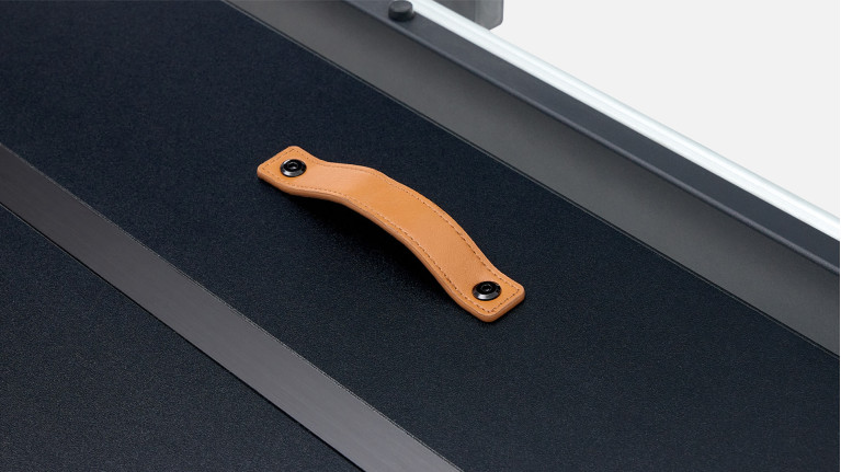 Table extensible ONTARIO, plateau céramique et piètement étoile