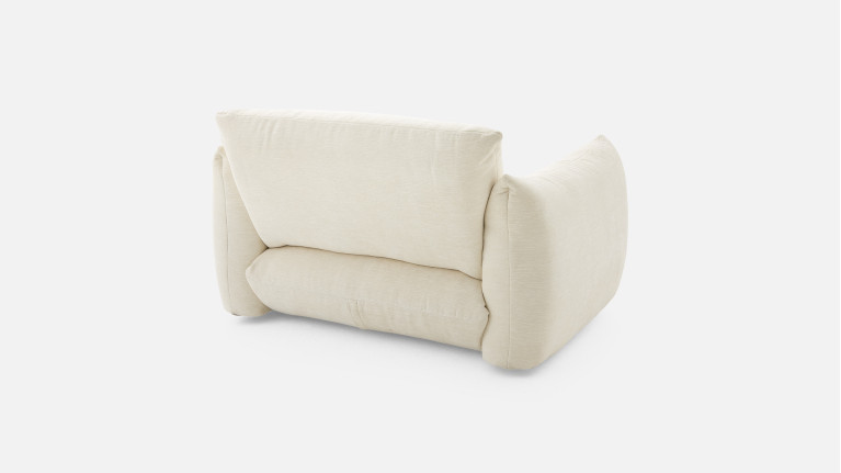Fauteuil VELVETTE, fauteuil aux formes généreuses