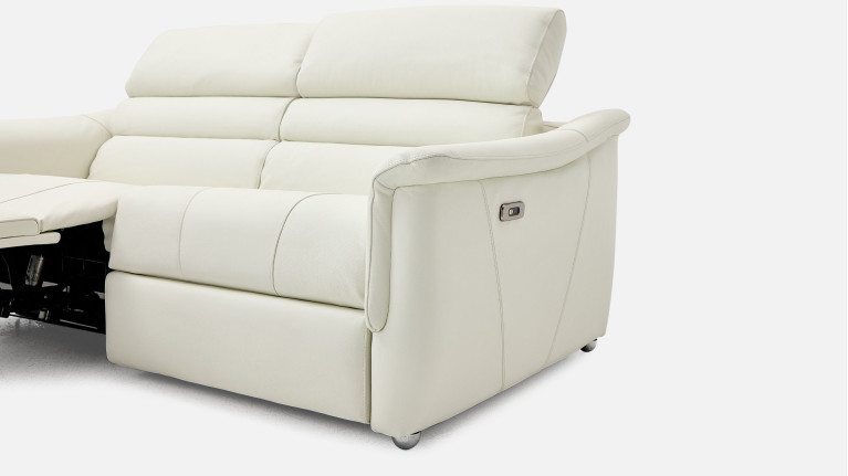 Canapé WINSTON relax convertible cuir confort 2-en-1